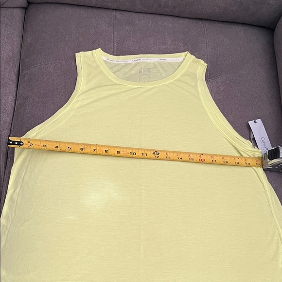 Calvin Klein Performance Light Yellow Tank Top - Picture 4 of 8